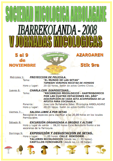 V Jornadas micologicas